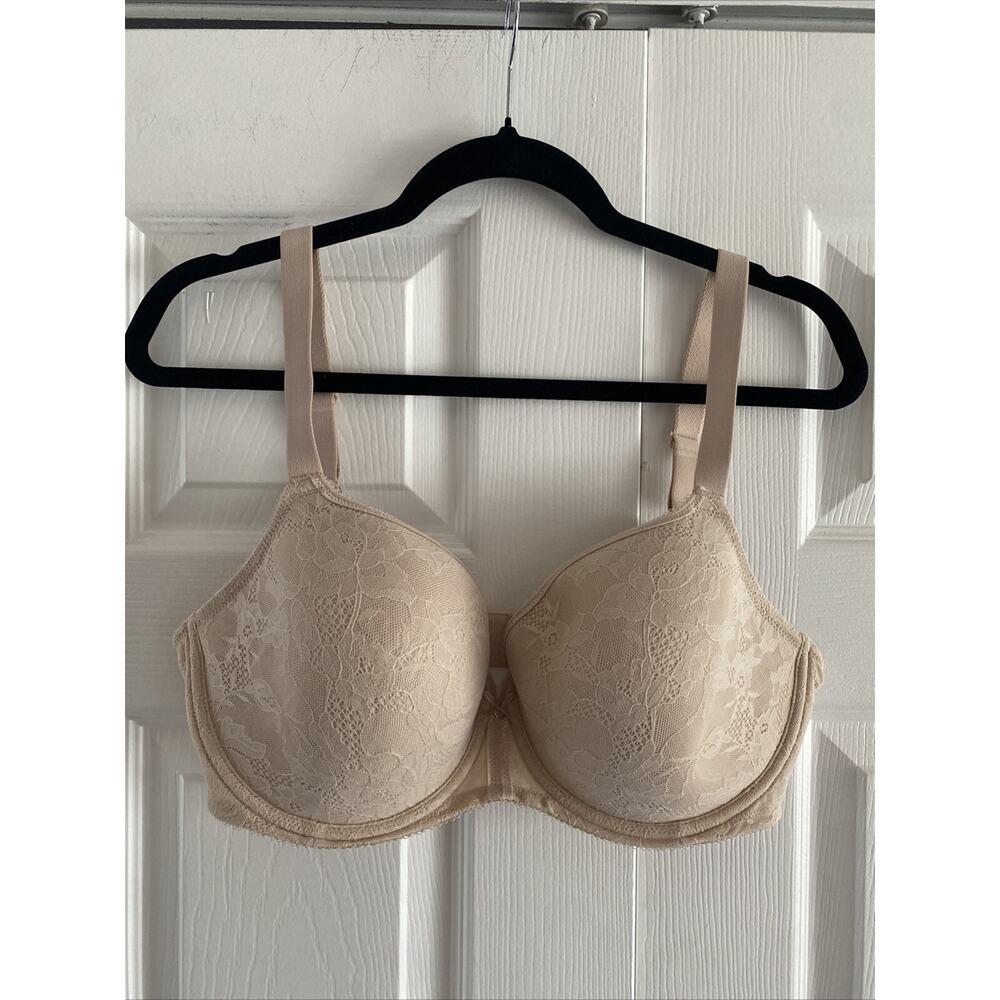 Wacoal Brown T-Shirt Bra with Lace Overlay